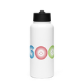 Stainless Steel Water Bottle with a Straw Lid