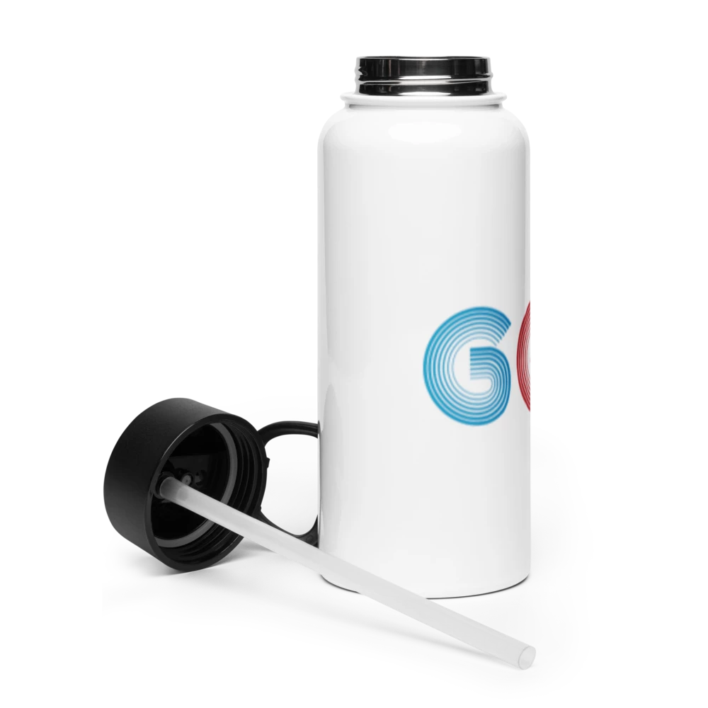 Stainless Steel Water Bottle with a Straw Lid