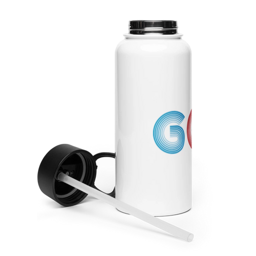 Stainless Steel Water Bottle with a Straw Lid